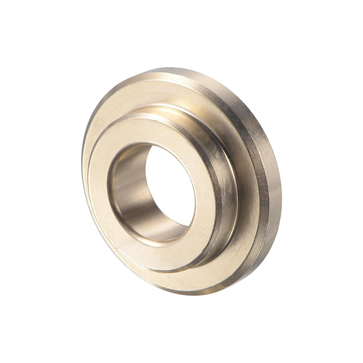 Flanged Sleeve Bearings 3/8" Bore 5/8" OD 12/49" Length 7/8" Flange Dia 1/8" Flange Thickness Cast Brass Self-Lubricating Bushing