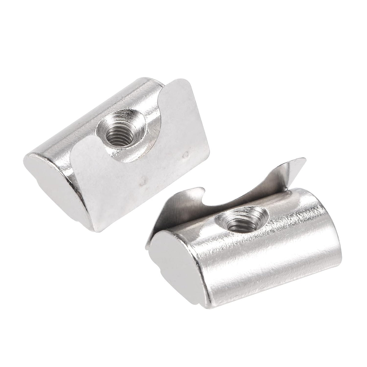 M4 Roll in Spring T Nut with Spring Sheet Carbon Steel for 4040 Series Aluminum Extrusion Profile Rail with 8mm Slot 12Pcs