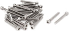 0.5mm Pitch M3x25mm Stainless Steel Hex Socket Head Cap Screws 30 Pcs