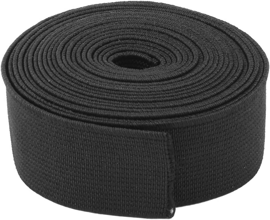 LinkMejor Polyester Tailoring Sewing Handcraft Clothes Cuff Elastic Band 2.7 Yards Black