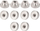 Knurled Thumb Nuts, 10Pcs M5x0.8mm Iron Round Knobs Fasteners for 3D Printer Parts, Silver Tone