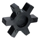 L110 Jaw Coupling Insert, Flexible Solid Type NBR Rubber Jaw Coupling Center Inserts for L Jaw Coupling L-Jaw Coupler Set, Black, Red