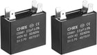 Ceiling Fan Capacitor CBB61 2.5uF 450V AC Double Insert Metalized Polypropylene Film Capacitors 36.5x16x29.5mm for Water Pump Motor Generator, Pack of 2