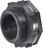 Bulkhead Fitting, G2 Female, Tube Adaptor Pipe Fitting with Silicone Gasket, for Water Tanks, PVC, Gray