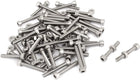 M3x20mm Hex Socket Head Knurled Cap Screws Bolts Nuts Set 50Pcs