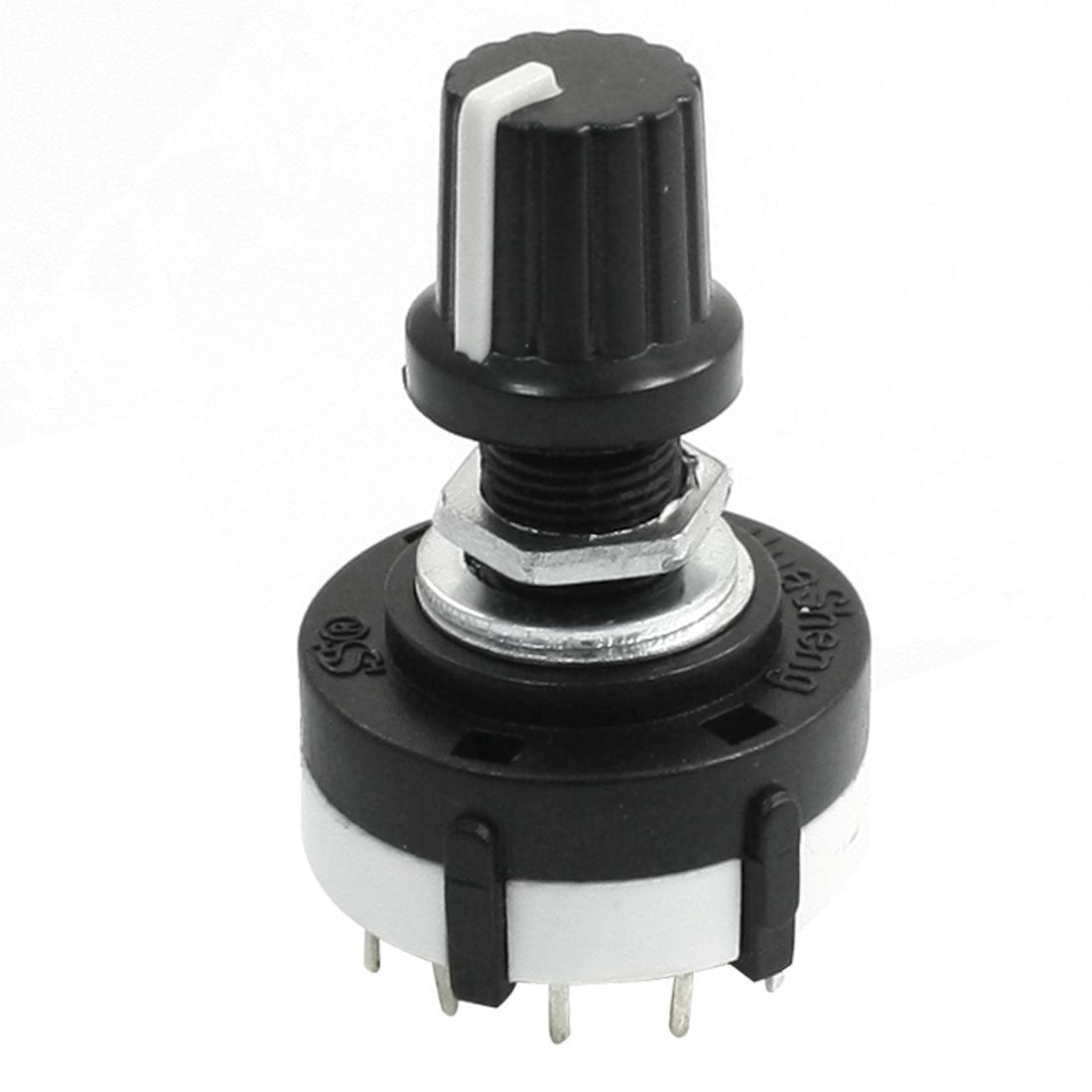 a13122500ux0394 3P4T 3 Pole 4 Position Single Wafer Band Selector Rotary Switch w Knob