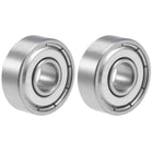 S606ZZ Stainless Steel Ball Bearing 6x17x6mm Double Shielded 606Z Bearings 2-Pack