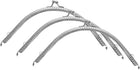 LinkMejor 3 Pcs Metal Purse Frame, 18cm/7.1" Retro Arch Kiss Lock Clasp Frame Embossed for Purse Making, Handled Bag, Coin Bag Clutch Bag, Frame Hardware Replacements (Silver)