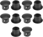 Hold Plugs,10pcs 7.8mm x 8mm Black Nylon Round Snap Panel Locking Hole Plugs Cover