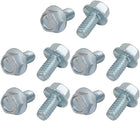 10Pcs 1/4-20 x 1/2 Inch Thread Carbon Steel Hex Serrated Head Flange Screw Bolt