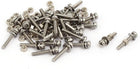 M1.6x10mm 304 Stainless Steel Phillips Pan Head Bolt Screw Nut w Washer 35 Sets