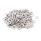 200pcs 304 Stainless Steel M6 Plain Flat Washers Spacer Silver Tone