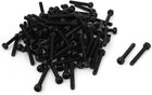 M3 x 20mm Alloy Steel Hex Bolt Socket Head Cap Machine Screws Black 100 Pcs