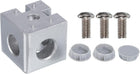1Set 40x40x40mm 3-Way Corner Bracket Cube, Aluminum Alloy Block for 3030 Series Aluminum Extrusion Profile with Screws