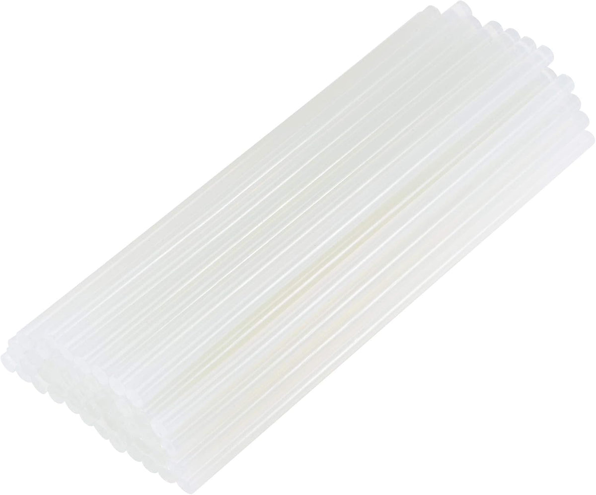 LinkMejor 48pcs Mini Hot Glue Gun Sticks 8-inch x 0.27-inch for Glue Guns, Clear