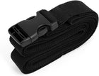 LinkMejor Side Release Buckle Luggage Suitcase Baggage Strap 1.5M x 25mm Black