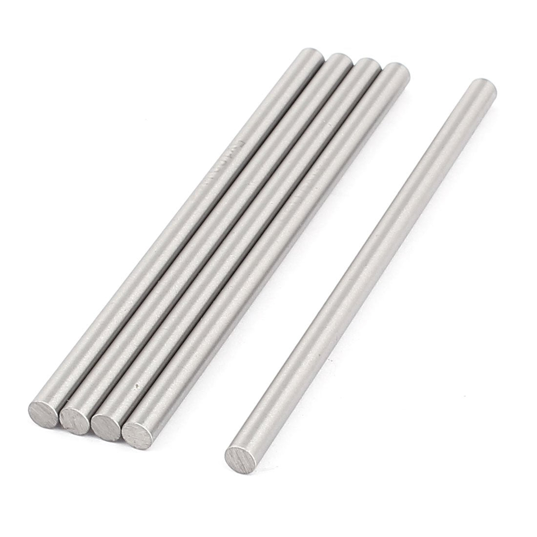 A15113000ux1262 5 Pcs 5mm x 100mm DIY RC Car Model Straight Metal Round Shaft Rod Bars (Pack of 5)