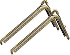 Metal Purse Frames - 6.1" 2Pcs Rectangle Kiss Lock Clasp Frame Embossed Clutch Frame for Coin Purse Sewing Bag Making DIY Craft, Bronze