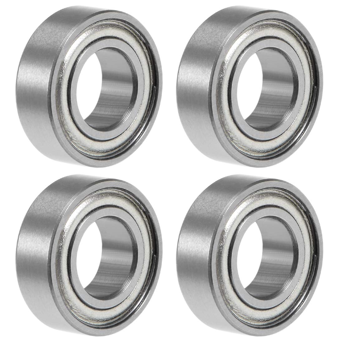 MR126ZZ Deep Groove Ball Bearing 6x12x4mm Double Shielded Chrome Steel Bearings 4-Pack