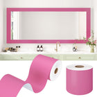 LinkMejor Matte Mat Pink Banyo Yansıma Kenarı Su Geçirmez Kenar Çerçeve