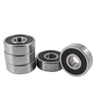 5 Pcs 6301RS 12mm x 37mm x 12mm Double Rubber Sealed Shielded Ball Bearing