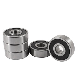 5 Pcs 6301RS 12mm x 37mm x 12mm Double Rubber Sealed Shielded Ball Bearing