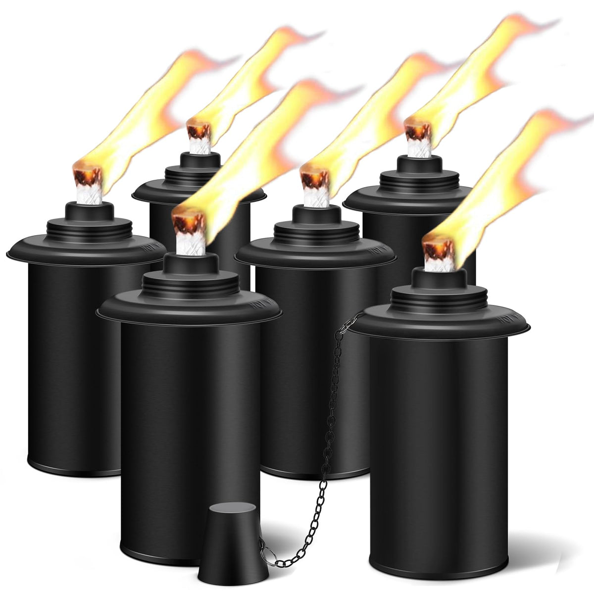 LinkMejor 6 Pack Canistre de Înlocuire pentru Torche, 16oz Canistru de Torche Citronella