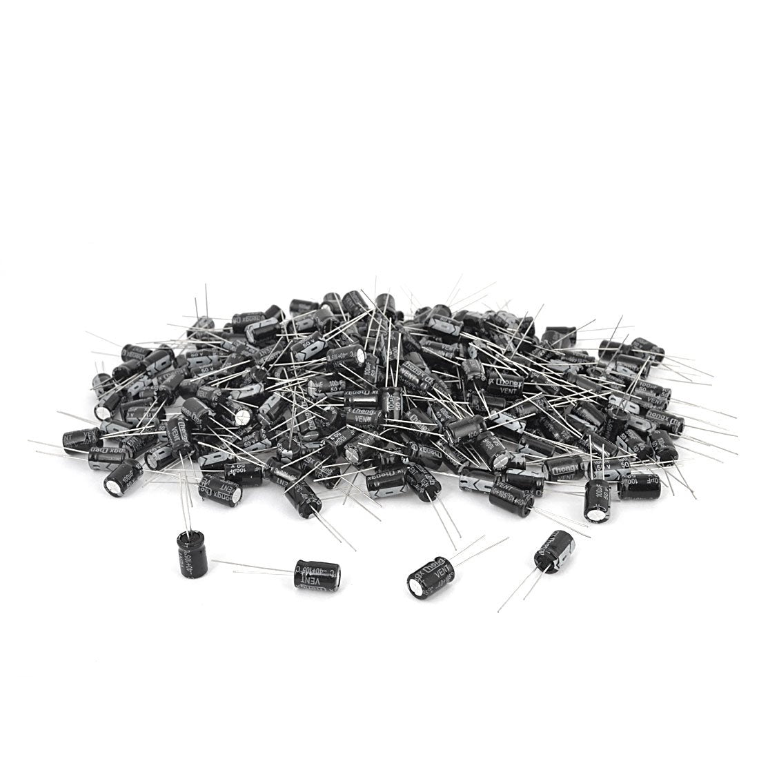 a14040800ux0398 500 Piece 8 mm x 12 mm 100UF 50V Polarized Radial Electrolytic Capacitor
