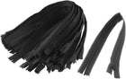 LinkMejor Nylon Invisible Zips Zipper Fastener 14 Inch 20 Pcs Black