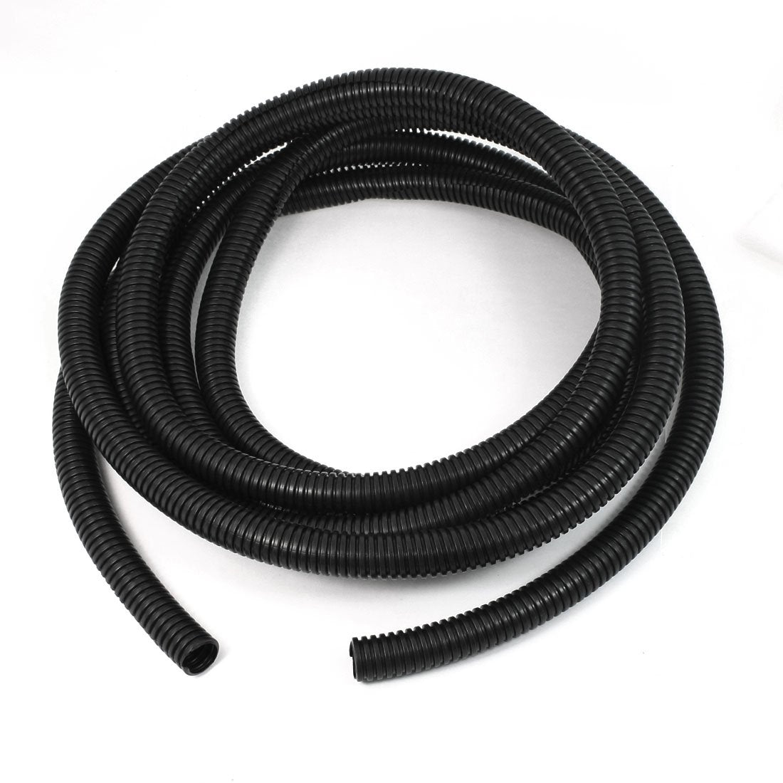 5 M 18 x 21 mm Plastic Flexible Corrugated Conduit Tube for Garden,Office Black