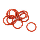 10Pcs Red 13mm x 1.5mm Silicone Rubber Gasket O Ring Sealing Ring Heat Resistant