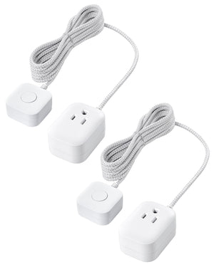 LinkMejor Przewód z Przełącznikiem Wł./Wył., 6FT Plątanina Kabla Zasilającego, 2Pack