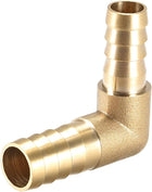 12mm to 10mm Barb Brass Hose Fitting 90 Degree Elbow Pipe Connector Coupler