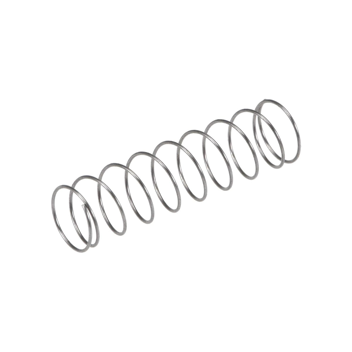 Compressed Spring,0.31 inch OD, 0.02 inch Wire Size, 0.47 inch Compressed Length, 1.17 inch Free Length,1.1N Load Capacity,Gray,15pcs