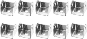 10 Pcs U Bracket for 0.87" Panels, 22 x 22 x 15mm Metal U Shaped Fasteners Brackets for Guardrail or Partitions Connection, Silver