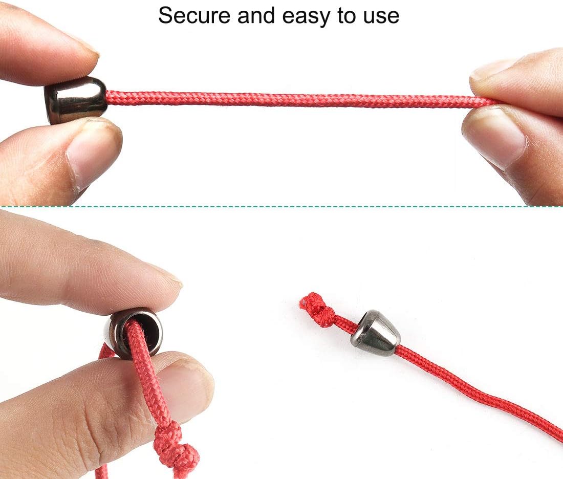 6pcs Fecho de Cinto de Corda de Parafuso de Clip de Cinto de Chaveira para Corda de Corda de Mochila Acessórios
