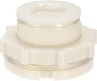 ABS Bulkhead Tank Adapter with PVC Plug Fitting G1-1/2 Thread for Rain Buckets Water Tanks 1 Set