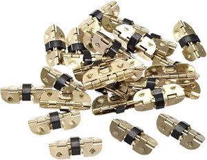 Kevätsäädöillä varustetut lasikehyksen korujen puinen laatikko 30mm pituus 30kpl