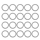 Nitrile Rubber O-Rings, 25mm OD 22mm ID 1.5mm Width, Metric Sealing Gasket Pack of 20
