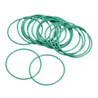 Fluorine Rubber O-Rings, 43mm OD 40mm ID 1.5mm Width FKM Seal Gasket for Machinery Plumbing, Green, Pack of 20