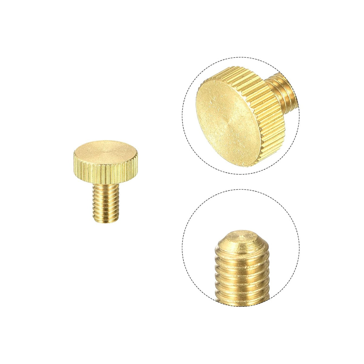 Barese de prindere cu degetul, M6x30mm Bujii de bronz plat, Fixații pentru PC, Electronic, Mecanic 5Pc