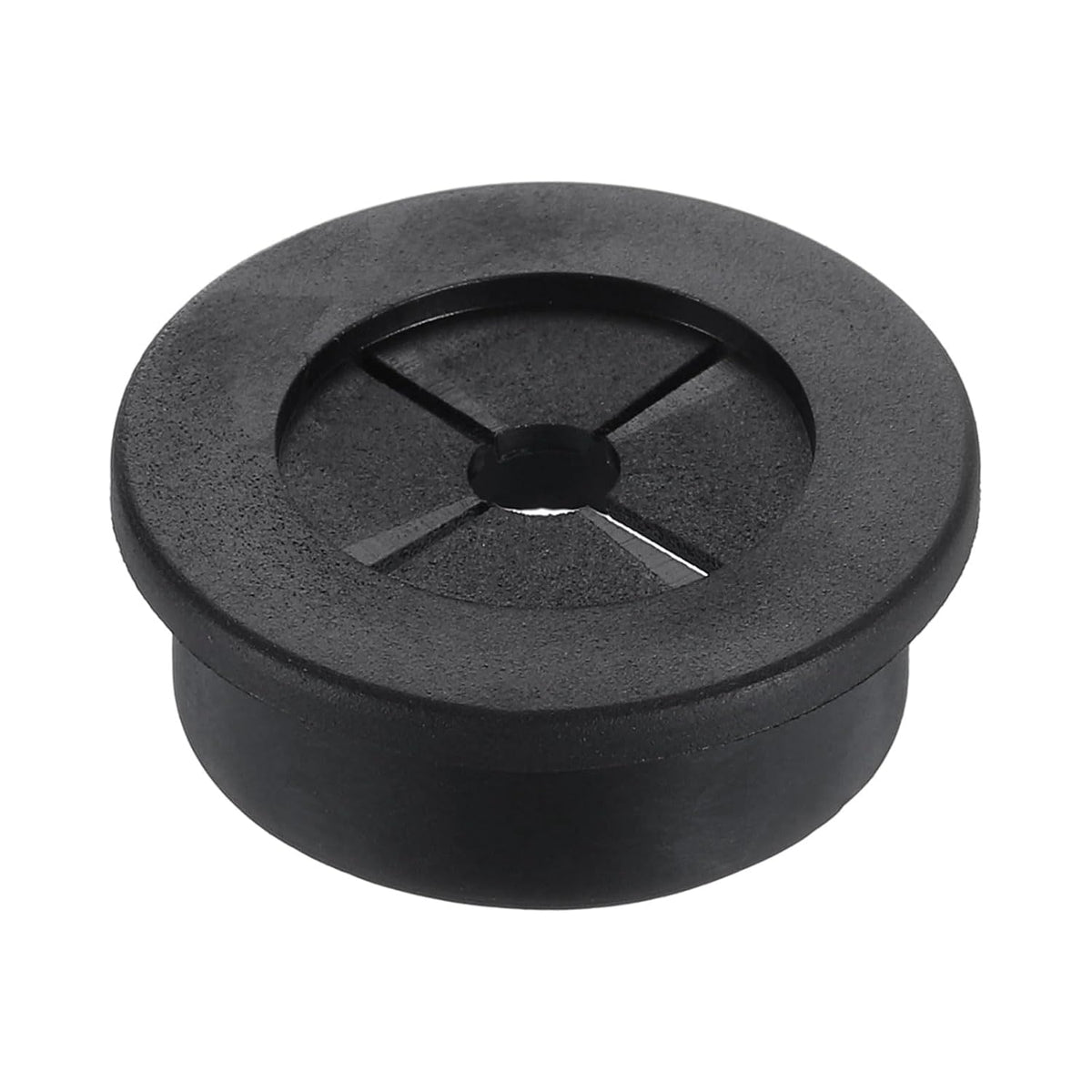 Cable Cord Grommet, 1 3/16" Inch (30mm) Desk Grommet Flexible Rubber Grommets Wire Hole Cover Pass Through for Office Computer Desk Wire Organizer, Black