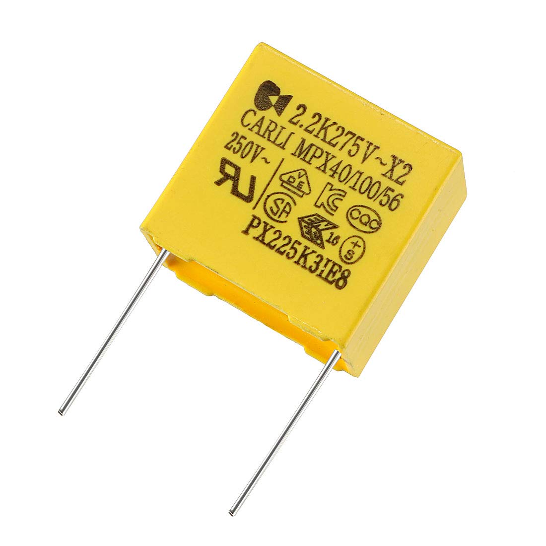 Safety Capacitors Polypropylene Film 2.2uF 275VAC X2 MKP 20 Pcs