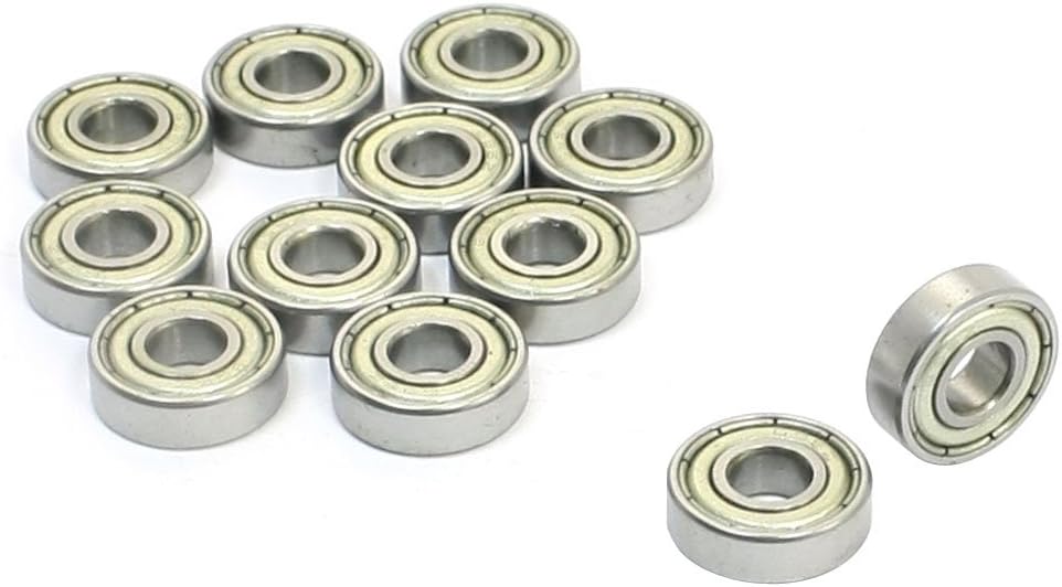 10Pcs 695Z 5mm x 13mm x 4mm Miniature Deep Groove Radial Ball Bearings
