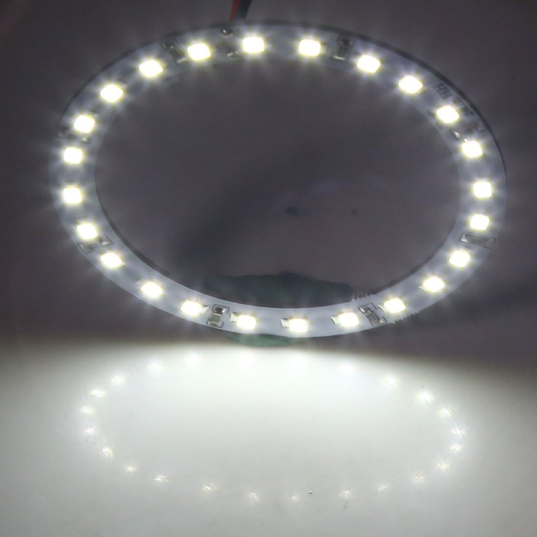 4stk 12V Hvid 80mm 24 LED Ring lys Lampe til Bil Bil