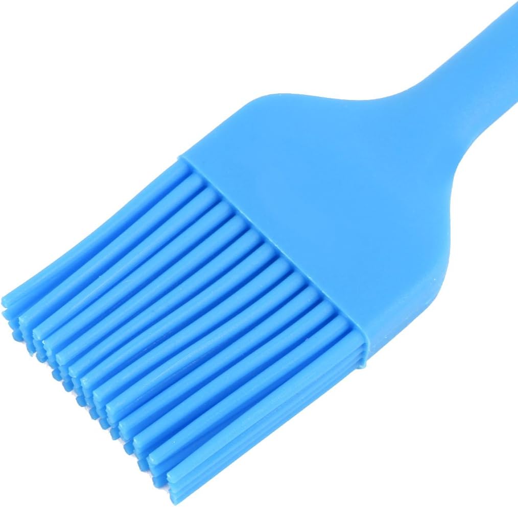 Spazzola per barbecue in silicone per utensili da cucina, colore arancio