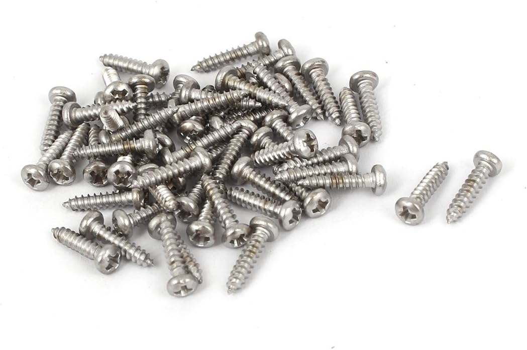 M2.2x9.5mm Phillips Round Pan Head Self Tapping Screws 50pcs
