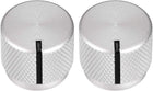 Stereo Knob, 20*6*17 mm Aluminium Alloy, Volume Control Knobs, Sliver 2pcs