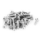 M6x20mm Full Thread Countersunk Flat Head Hex Socket Screw Bolt 50pcs
