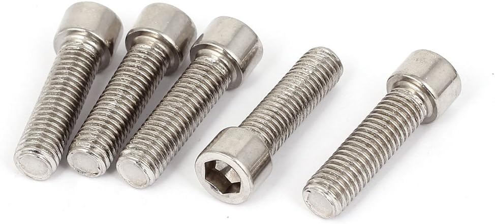 M10x35mm Stainless Steel Hex Socket Head Cap Screws Bolts DIN 912 5pcs
